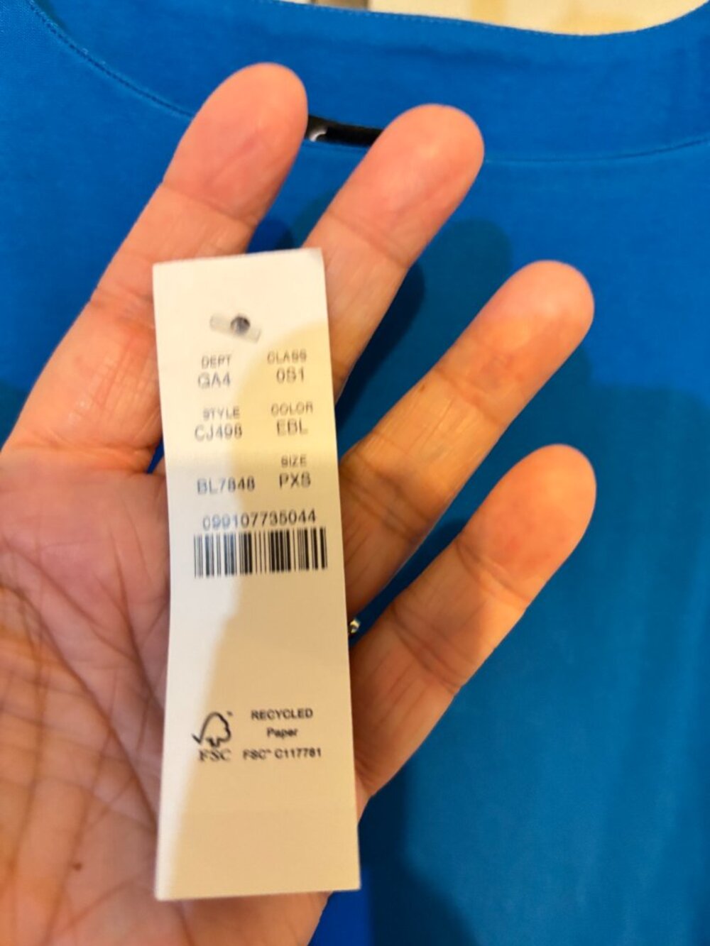 J. Crew Drop Waist Mixy Royal Blue Sleeveless Midi Dress - Picture 4 of 12